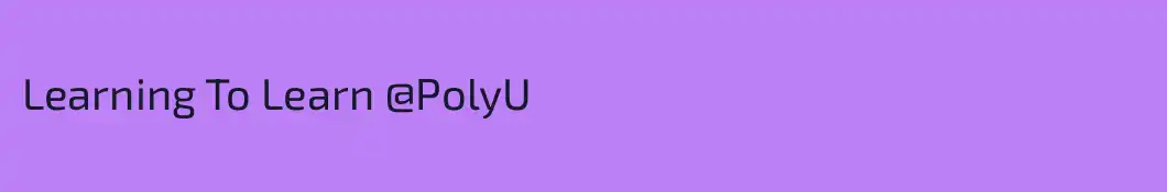 Learning To Learn @PolyU
